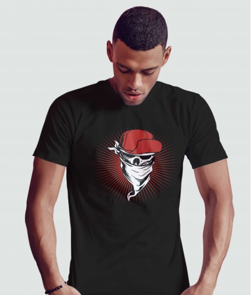 Мъжка тениска с щампа Готика Маскиран череп - TShirtArtShop.com